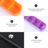 Housoutil 28-Compartment Weekly Pill Organizer Medicine Case with Portable Bag for Daily and Travel Use, TSA-Approved Small Pill Box for One Week Medication Storage