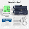 Blood Pressure Monitor for Home Use, Rechargeable Automatic Digital BP Machine with 2 Cuffs (9-17'' & 13-21''), Adjustable Upper-Arm Blood Pressure Cuff, Large LCD Backlit Display, 2x199 Sets Memory