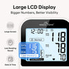 Blood Pressure Monitor for Home Use: Easy@Home Bluetooth BP Machine with Free MyHeartPal App, Digital Blood Pressure Machine with Large Backlit LCD Display, Fits 8.7–16.5 in Arms, EBP-20T
