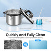 8L Steam Autoclave Sterilizer 110V Portable Pressure Sterilizer 1.2KW 304 Stainless Steel, Dental Medical Lab Sterilization Equipment with Temperature Control 126-129℃ for Lab Glassware Nail Tools