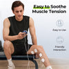 AUVON 3-in-1 TENS Unit Muscle Stimulator, EMS Massage Machine with 40 Intensities for Gradual Shoulder, Sciatica, Back Pain Relief, 24 Modes Rechargeable Electronic Pulse Massager with 12 TENS Pads