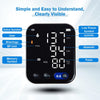 LCJ Blood Pressure Monitor for Home Use Upper Arm Blood Pressure Monitor BP Machine Sphygmomanometer with 2x120 Reading Memory Adjustable Arm Cuff 8.7"-12.6" Large Display with LED Background
