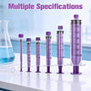 60ml Syringe with Cap, 60cc Plastic Syringes for Liquid, Feeding, Individually Wrapped 10 Pack