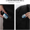 Aircraft Fighter Jets Pill Case,2 Compartment Small Pill Box Metal Portable Medicine Box Mini Medication Organizer Storage Travel Organizer for Pocket Purse