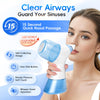 Nasal Irrigation System, Electric Sinus Rinse Machine with 30 Salt Packets, Dual Water Tank Self-Cleaning and Automatic Waste Collection, Nasal Washer for Congestion & Sinus Care (Large)