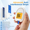 Blood Glucose Monitor Kit, Blood Sugar Testing kit with 50 Blood Sugar Test Strips, 50 Lancets, 1 Blood Glucose Meter, 1 Lancing Device, No Coding Required, Meter Glucometer Kit for Diabetes Testing for Home/Travel Use