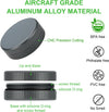 Metal Pill Case, 2Pack Aluminium Small Medication Containers for Pocket Purse, Travel Waterproof Vitamin Organizer Box, Portable Tiny Round Medicine Dispenser Caddy for Camping, Working - Gray