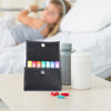 Housoutil 28-Compartment Weekly Pill Organizer Medicine Case with Portable Bag for Daily and Travel Use, TSA-Approved Small Pill Box for One Week Medication Storage