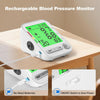 Blood Pressure Monitor for Home Use, Rechargeable Automatic Digital BP Machine with 2 Cuffs (9-17'' & 13-21''), Adjustable Upper-Arm Blood Pressure Cuff, Large LCD Backlit Display, 2x199 Sets Memory