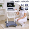 Mobile Ultrasound Trolley Cart with Wheels Equipment Organizer Trolley for Hospital Dental Clinics Beauty Salons
