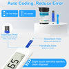 Blood Sugar Monitor,Glucose Monitor Kit with 50 Test Strips & 50 Lancets for Diabetes Testing, Blood Glucose Meter with Auto Eject, No Coding & Large LCD for Seniors