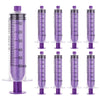60ml Syringe with Cap, 60cc Plastic Syringes for Liquid, Feeding, Individually Wrapped 10 Pack
