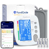 Upper Arm Blood Pressure Monitor for Home Use, Digital BP Machine Sphygmomanometer with 398 Reading Memory, Adjustable Arm Cuff 8.6"-17.7" (22-45 cm) Large LCD Display with Bluetooth Sync