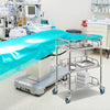 VEVOR Lab Rolling Cart, 3-Shelf Stainless Steel Rolling Cart, Lab Serving Cart with Swivel Casters, Dental Utility Cart for Clinic, Lab, Hospital, Salon, 26.38"x15.55"x34.13"