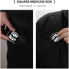 Cum Slut Metal 2 Compartment Pill Organizer Portable Pill Box for Pocket Daily Portable Medicine Vitamin Tablet Storage