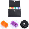 Housoutil 28-Compartment Weekly Pill Organizer Medicine Case with Portable Bag for Daily and Travel Use, TSA-Approved Small Pill Box for One Week Medication Storage