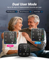 Blood Pressure Monitor Automatic Blood Pressure Machine with Large Display-Upper Arm Blood Pressure Monitors For Home Use Accurate BP Monitor Machine Adjustable Cuff 9"-17"/Easy to Read/2 Power Supply