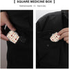 Poker Pinup Girls Metal 2 Compartment Pill Organizer Portable Pill Box for Pocket Daily Portable Medicine Vitamin Tablet Storage