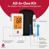 Pursonic Blood Glucose Monitor Kit with Bluetooth – Fast 5-Second Blood Sugar Monitor – Includes Glucose Meter, Lancing Device, 50 Test Strips, 50 Lancets, Carry Bag, LCD Display