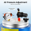 350W Round Wax Injector Machine, Wax Injection Machine 86-230°F Digital Temperature Control Air Pressure Adjustment Dual Nozzles Wax Casting Equipment for Jewelry Dental Models