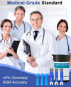 Blood Glucose Monitor, Glucometer Kit with 125 Strips and 125 Lancets
