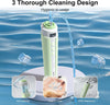 Electric Nasal Aspirator for Baby, Nose Sucker for Baby with IPX6 Waterproof, Self-Cleaning, Adjustable Nose Suction for Toddlers, Built-in Music & Light Soothing, Green