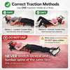 Electric Traction Machine for Neck and Back, Home Spinal Decompression Device for Lower Back Pain Relief, Non-Inversion Design spine stretcher for Safer Daily Use,Lumbar Traction Decompression Table