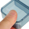 DOITOOL Portable Pill Organizer Case Weekly Medicine Storage Box Small Travel Pill Container with Lid Blue Compact Mobile Medication Holder for Daily Use