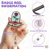 Romance Rose Flower Badge Reel Romance Reading Nurse Badge Reel Bookish ID Badge Holder with Retractable Clip for Doctor Student Medical Assistant Coworker Work Doctor Accessories Gifts 2 Inches