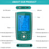 Belifu Dual Channel TENS EMS Unit 24 Modes Muscle Stimulator for Pain Relief Therapy, Electronic Pulse Massager Muscle Massager with 10 Pads, Dust-Proof Drawstring Storage Bag, Fastening Cable Ties