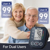 Sinocare Blood Pressure Monitor, Upper Arm BP Machine for Home, Adjustable Cuff 8.6"-16.5", One-Button Operation, Dual User Mode, Posture Detection & Irregular Heartbeat Alert, Black