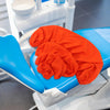 4pcs Dental Chair Slipcover: Headrest & Backrest Cover for Clinic Chair Protection Stretchy Seat Protector with for Dentist Office Equipment Upgrade Blue