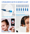 Smart Visual Ear Wax Removal Kit with Camera and Light,Professional Home Use HD Camera Ear Wax Removal，Vari Replacement Tips, Portable Ear Cleaning for iPhone, iPad, Android Phones (White)