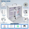 Lockable Wall Mounted Medicine Cabinet, Secure Metal First Aid Box with Handle & Key, Portable, Childproof Medical Storage for Bathroom, 11.42"x4.33"x9.84", Silver
