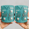 Dental Coffee Mug Featuring Dental Equipment Designs, Personalized Custom Coffee Mug, Gift For Dentists, Dentist Gifts For Men Women, Graduation Gifts For Dental Students (TR)