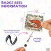 Check Thy Posture Badge Reel Funny Medieval Shrimp Cute Office ID Badge Holder with Retractable Clip for Doctor Student Medical Assistant Coworker Work Doctor Accessories Gifts 2 Inches