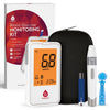 Pursonic Blood Glucose Monitor Kit with Bluetooth – Fast 5-Second Blood Sugar Monitor – Includes Glucose Meter, Lancing Device, 50 Test Strips, 50 Lancets, Carry Bag, LCD Display