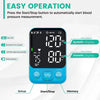 Blood Pressure Monitor Upper Arm Monitors for Home Use BP Machine with 2x120 Reading Memory Adjustable Arm Cuff 8.7"-15.7" Large Display with LED Background Light Storage Bag Light Blue