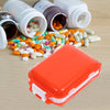 DOITOOL Portable Medicine Organizer Case Three-Tier Eight Compartments Foldable Pill Box Large Capacity Travel Compact Storage for Daily Medication and Vitamins