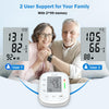 AILE Blood Pressure Monitor, Blood Pressure Machine Upper Arm Large Cuff(8.7"-16.5"), High Automatic Blood Pressure Monitors Cuff for Home Use, Manual Arm Bp Monitor, 2 * 99 Memory (White)
