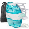 Navage® Nasal Irrigation System Premium Bundle, Nasal Rinse, Congestion Relief, 30 Seconds Sinus Cleaner w/ 90 SaltPods. 2 Nose Docks, 4 Pillows & Batteries, Powered Sinus Rinse System ($155+ Value)