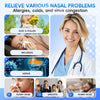 Nasal Irrigation System, Electric Sinus Rinse Machine with 30 Salt Packets, Dual Water Tank Self-Cleaning and Automatic Waste Collection, Nasal Washer for Congestion & Sinus Care (Large)