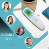 Amplim Non-Contact Forehead Thermometer & Case for Adults, Kids, Baby, FDA Cleared, Medical Grade, Touchless Infrared, 1-Sec Reading, Fever Alarm, Memory Recall, Quiet Mode, White