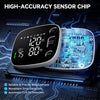 Blood Pressure Monitor Automatic Upper Arm BP Machine for Home Use with Bluetooth App Sync 2x120 Memory Accurate Reading, Large LED Backlit Display Adjustable Cuff 8.7"-16.5" with Storage Bag