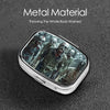 Square Round Pill Case Light Blue Pizza Slice Pill Box Daily 2 Compartment Travel Pill Container for Pocket Purse Portable Medicine Cod Liver Oil Storage Box 2 Times a Day Pill Organizer