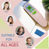 Amplim Non-Contact Forehead Thermometer & Case for Adults, Kids, Baby, FDA Cleared, Medical Grade, Touchless Infrared, 1-Sec Reading, Fever Alarm, Memory Recall, Quiet Mode, White