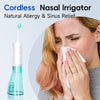 Nasal Irrigation System, Electric Sinus Rinse Machine with 30 Salt Packets, Dual Water Tank Self-Cleaning and Automatic Waste Collection, Nasal Washer for Congestion & Sinus Care (Large)