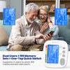 Upper Arm Blood Pressure Monitor for Home Use, Digital BP Machine Sphygmomanometer with 398 Reading Memory, Adjustable Arm Cuff 8.6"-17.7" (22-45 cm) Large LCD Display with Bluetooth Sync