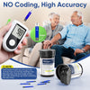 Riroga Blood Glucose Monitor Kit with 100 Glucometer Strips, 100 Lancets, 1 Blood Sugar Monitor,Blood Sugar Test Kit for Home Use,Travel Case for Blood Glucose Monitor Kit,Lancing Device, No Coding