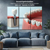 6 Pack Art Acoustic Panels Dental Health Dentist equipment clinic desk Decorative Sound Absorbing Wall Panels 72"x48" Noise Canceling Soundproof Padding Hospital Decor Clinic